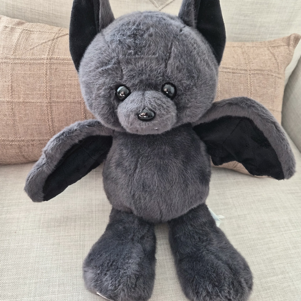 Build-A-Bear Fluffy Gray Bat Plush